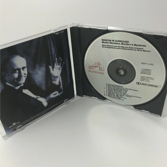 Mancini In Surround: Monsters, Murders & Mysteries CD, 1990, RCA - Picture 3 of 4